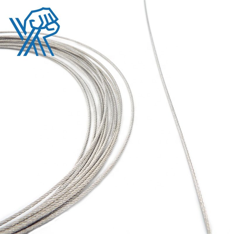 Dependable 304 1.5mm 7*19 stainless steel wire rope Clothesline carbon steel wire for Drying rack