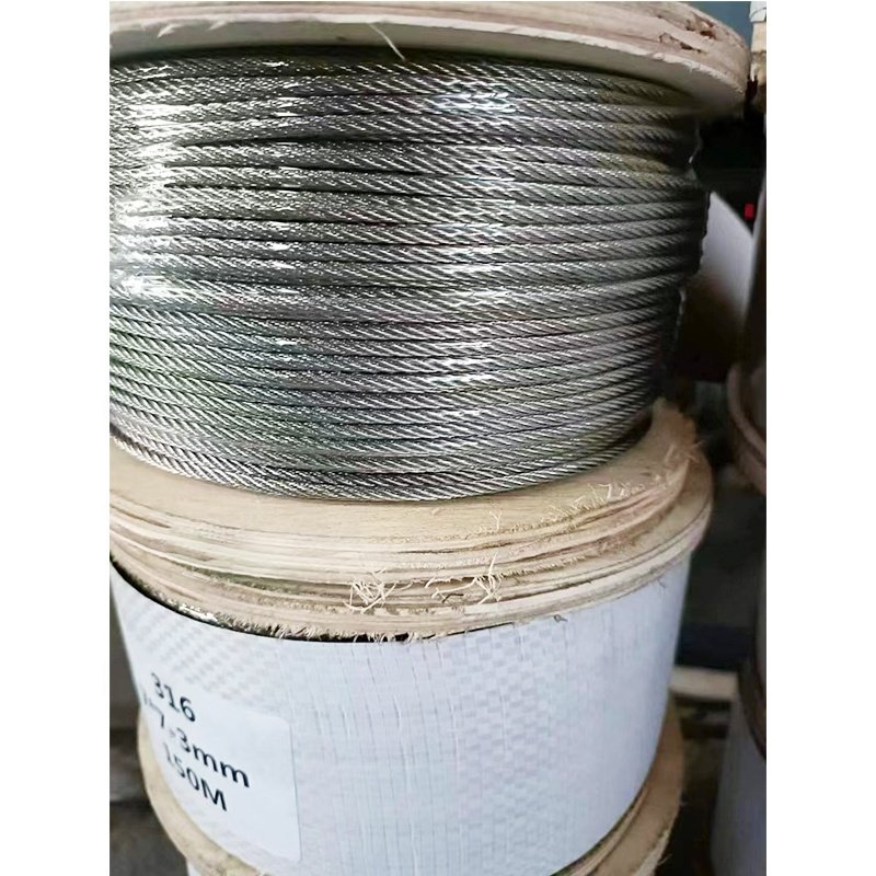 Factory supply 1mm 2mm 3mm 4mm 5mm 6mm 201 304 316 stainless steel wire rope cable