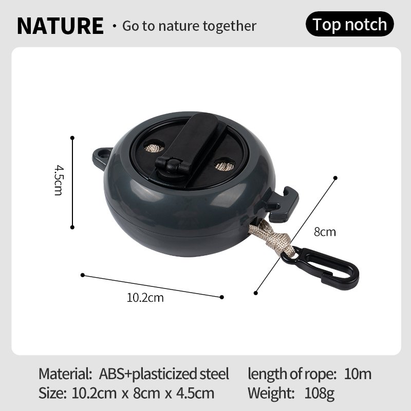 Portable Retractable Cord Windproof Travel Clothesline for Outdoor Adventures and hotel Use