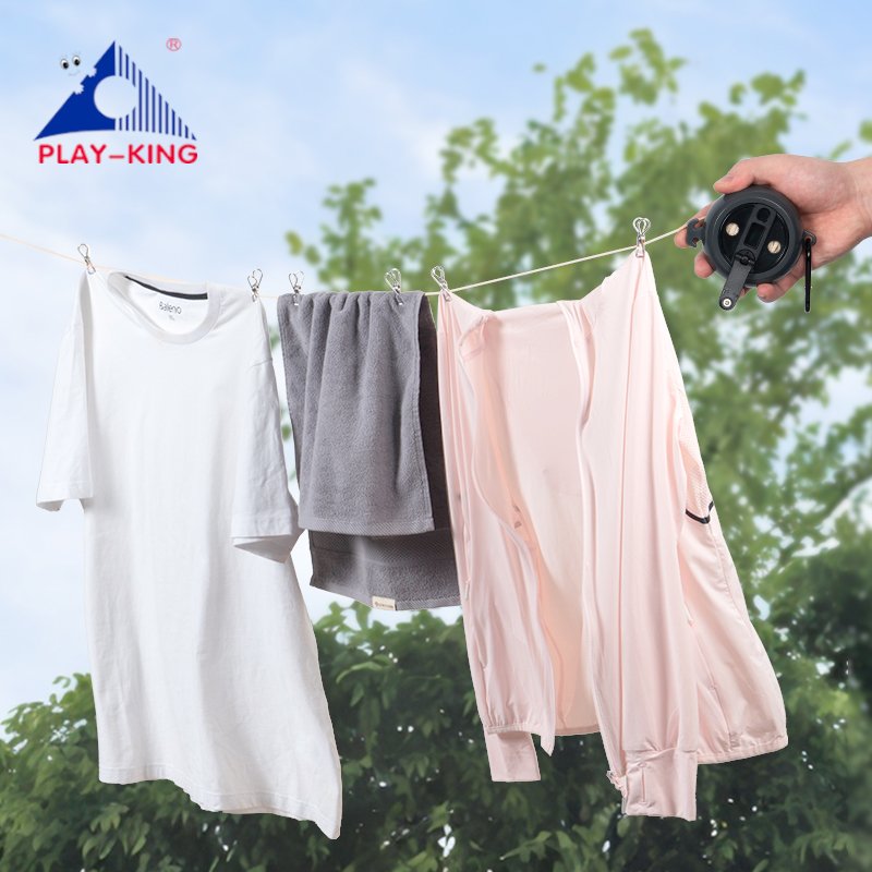 Portable Retractable Cord Windproof Travel Clothesline for Outdoor Adventures and hotel Use