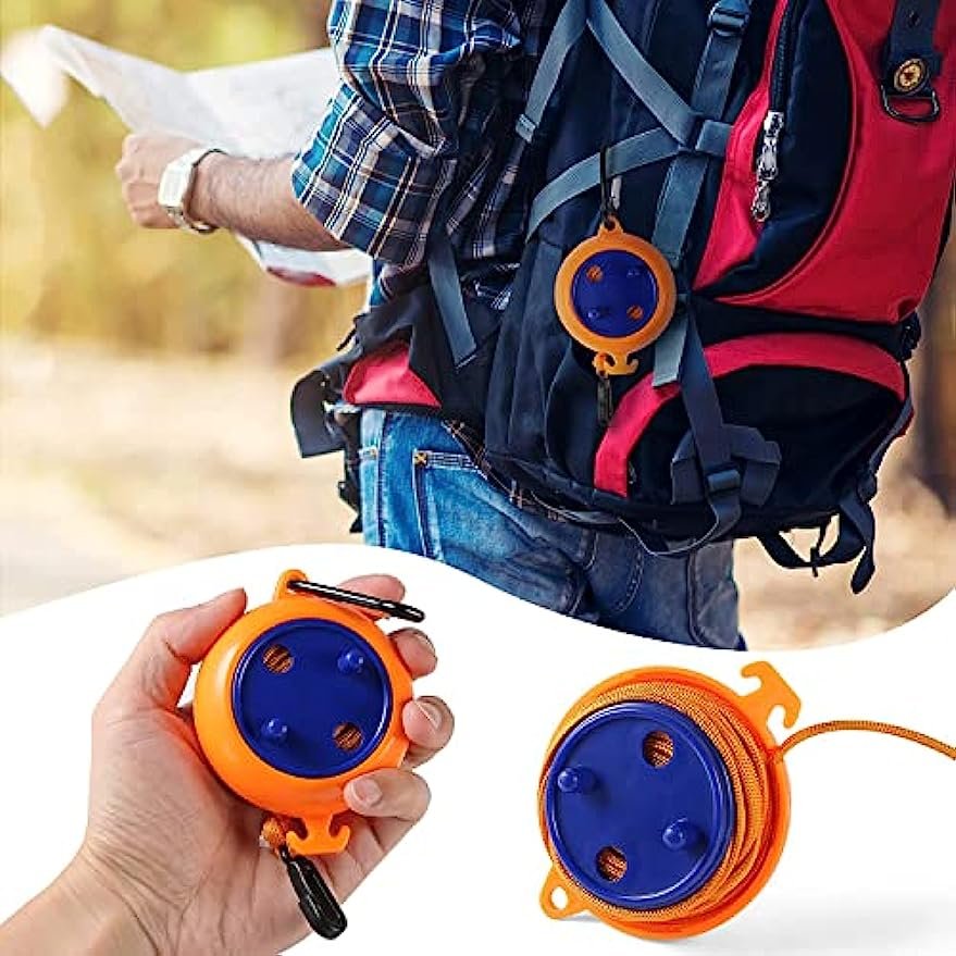 8m Portable Outdoor Camp Travel Windproof Clothesline Drying Rack Hanging Bungee Tie Shock Cord Elastic Rope Outdoor Tools