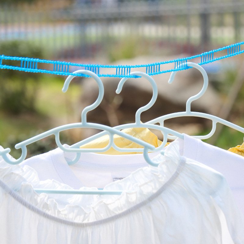Nylon Camping Clothesline Windproof Clothes Drying Rope Portable Clothes Drying Line 5m