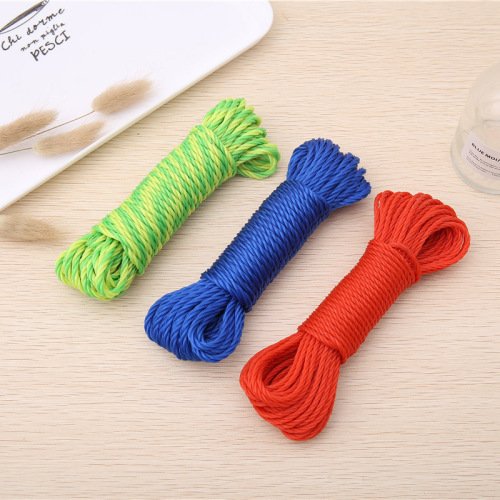 Plastic Nylon Rope Clothesline Home Decorative Woven Handmade Bundled Outdoor Color Silk Round Wire Rope Factory Outlet