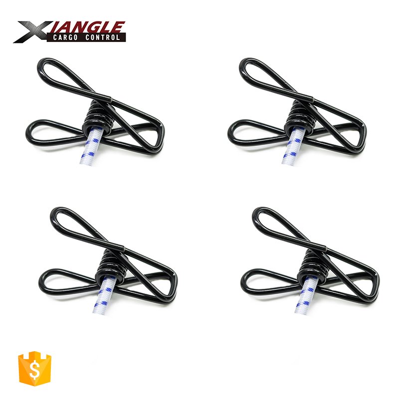 Outdoor Bungee Cord Clothesline Hook Drying Rope Hiking Camping Clothes Line Stretch with Clips