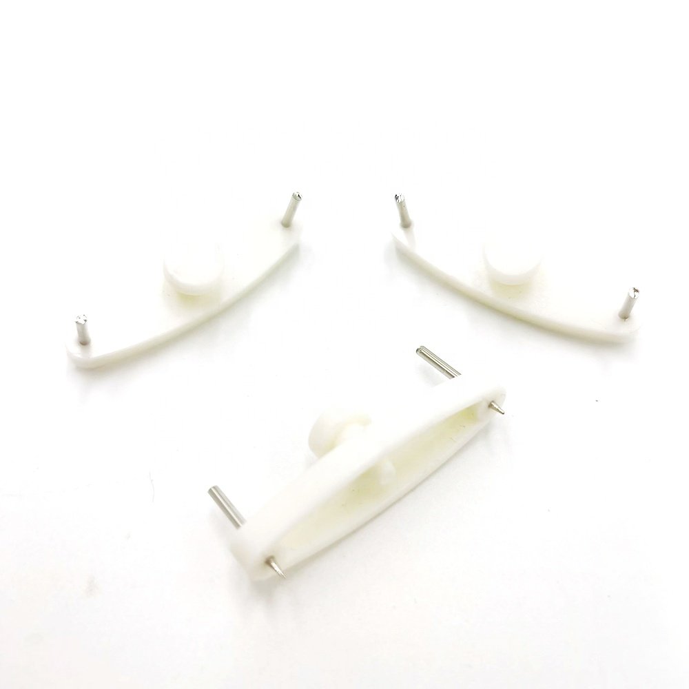 White Plastic Traceless Hanger with Non-Trace Hook for Hardwood and Solid Walls Plain Finish