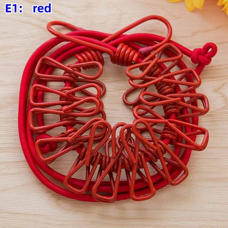 Wholesale Clothesline with clip for indoor and outdoor travel without punching, windproof, non-slip, quilt hanging artifact