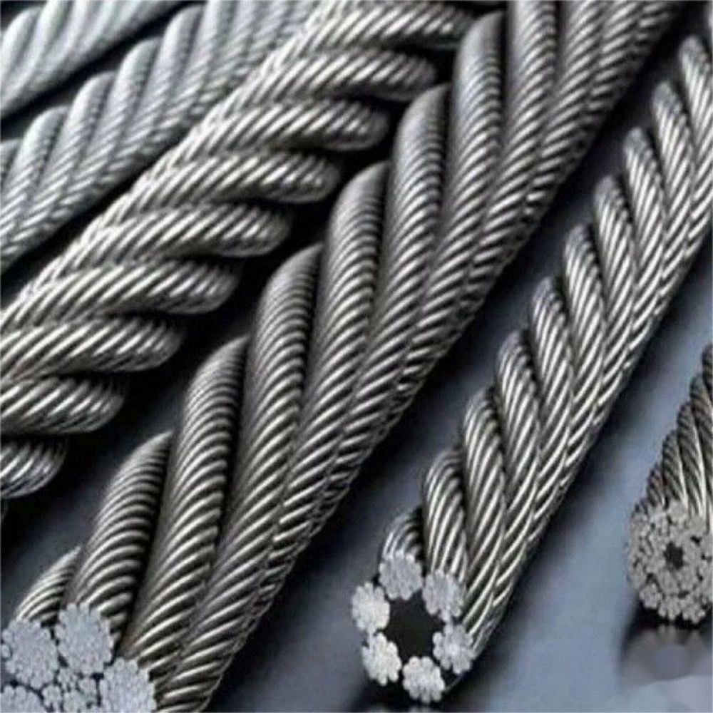7X7 1mm Stainless Steel Wire Rope with Weight 4kg Per 1000m