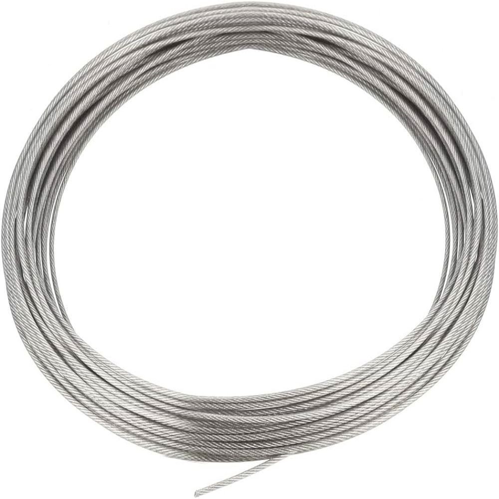 7X7 304 Stainless Steel Wire Rope with PVC Coating Fishing Clothesline Rope