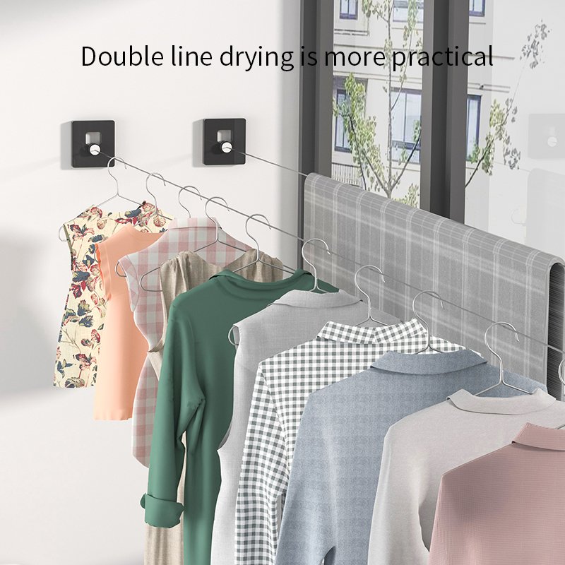 Stanles Steel Wall Drying Rack Yafei7109 Dry Cloth Line Laundry Clothes Drying Washingline