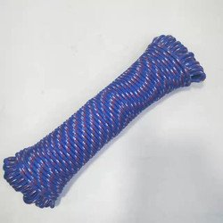 Blue with white and red