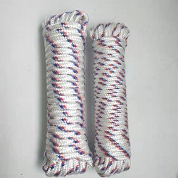 White with red and blue