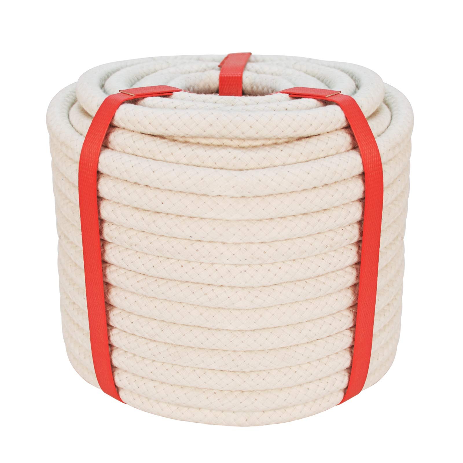Wholesale Strong Thick Soft Natural Premium 12mm Clothesline Solid Braid Cotton Rope