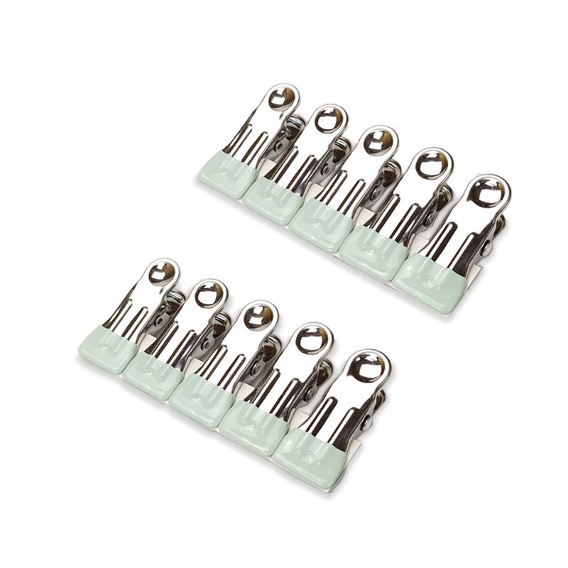 Heavy Duty Multipurpose Stainless Steel Clothespins, Clips Drying Pegs Clamps for Clothesline Outdoor Kitchen Food Bag