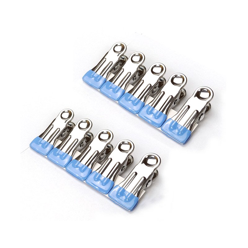 Heavy Duty Multipurpose Stainless Steel Clothespins, Clips Drying Pegs Clamps for Clothesline Outdoor Kitchen Food Bag