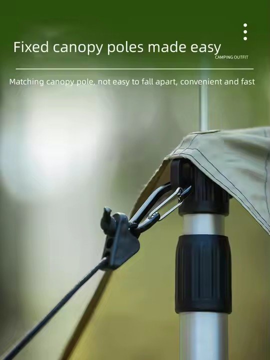 Portable Outdoor Windproof Clothesline Multifunctional Camping Clothesline Adjustable Lanyard Clothespin Canopy Hanging Rope
