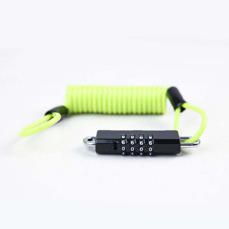 TONYON Spring shape portable steel wire rope for all kinds of locks clothesline helmet Safety rope