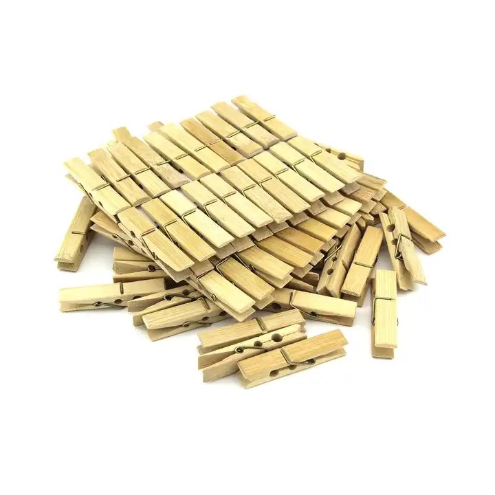 Natural wood Strong Grip Holder to Dry Laundry Clothesline Hanging Rack Bag Clips Crafts Photos Wooden Clothespins Clothes pins