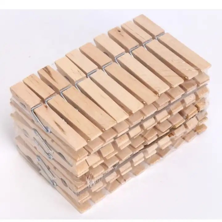 Natural wood Strong Grip Holder to Dry Laundry Clothesline Hanging Rack Bag Clips Crafts Photos Wooden Clothespins Clothes pins