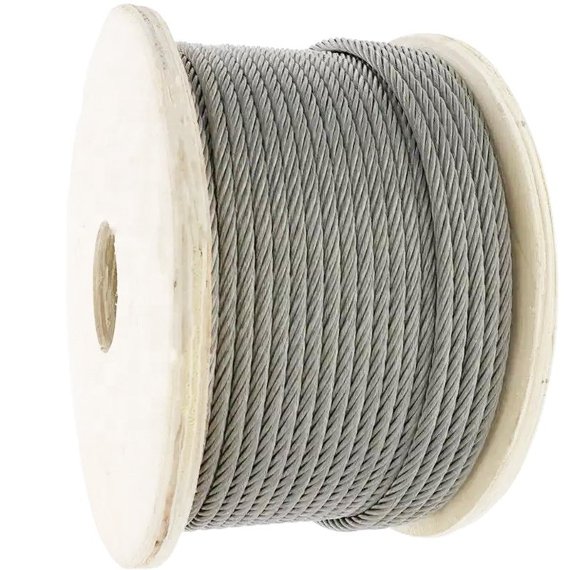 6*12+7FC wire rope price hardware product rope wire high strength 8mm galvanized steel cable ropes