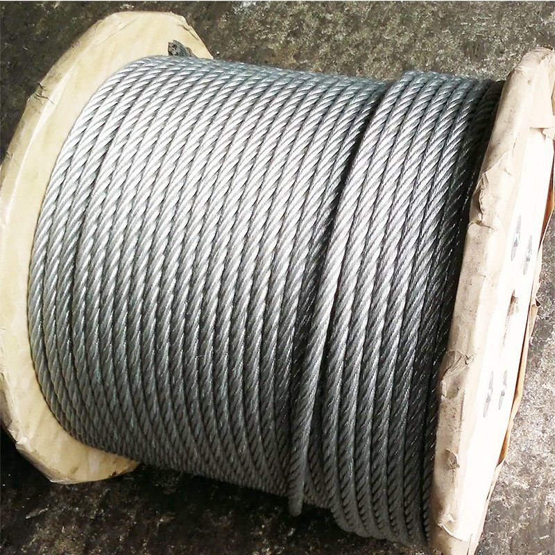 6*12+7FC wire rope price hardware product rope wire high strength 8mm galvanized steel cable ropes