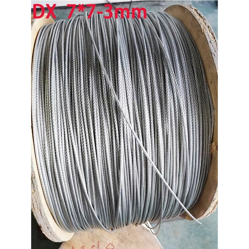 6*12+7FC wire rope price hardware product rope wire high strength 8mm galvanized steel cable ropes