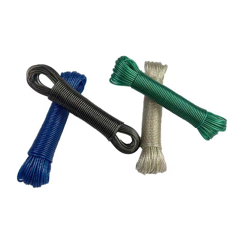 20 mt Colorful and Durable PVC Clothes Line Rope Washing Drying Line Outdoor Rope Clothesline