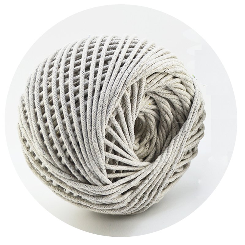 Factory Direct Supply White 3mm 4mm Wholesale Cotton Rope Hot Selling Portable Washing Line Clothesline