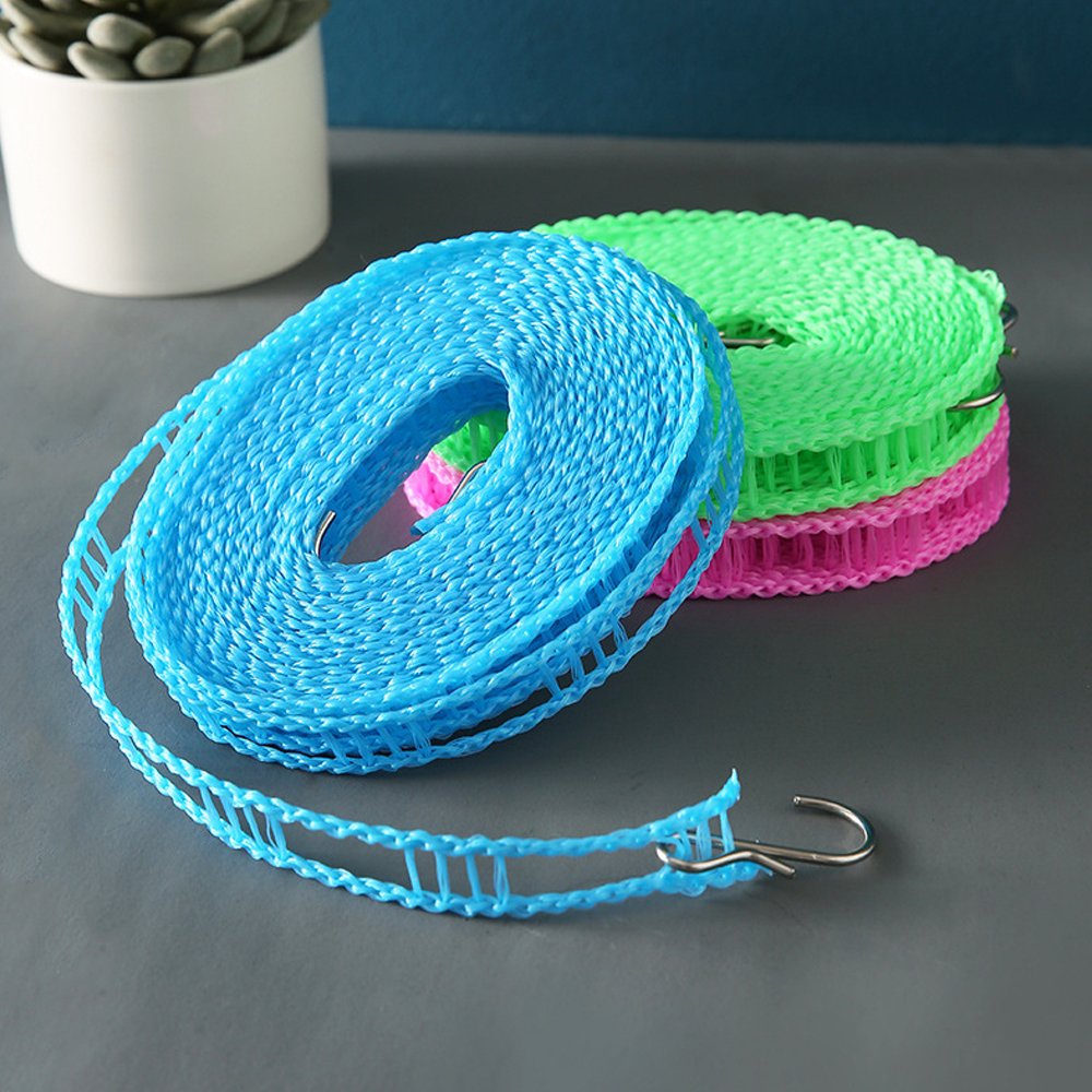 Portable Anti-skid Windproof Clothesline Fence-type Windproof Clothesline Clothesline Quilt Airing Rope Outdoor Travel Household