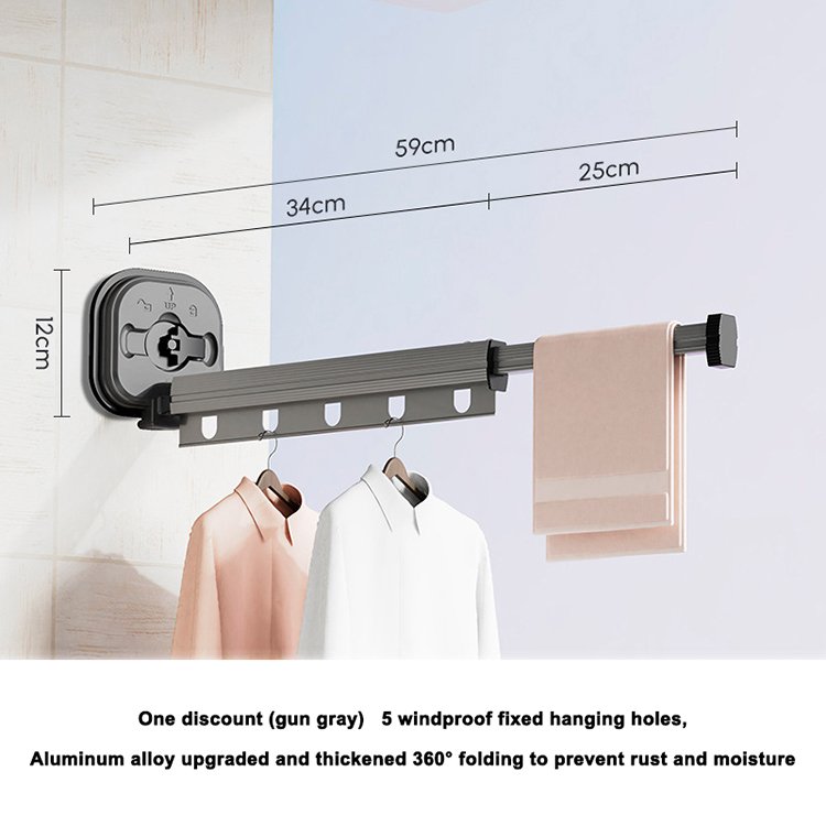 Wholesale Stand Type Garment Telescopic Clothes Coat Display Drying Rack Space Saver Clothing Drying Rack For Home Balcony