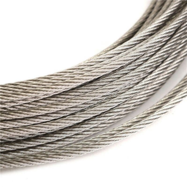 The Least Regret High Quality Non Twisting Flexible 8Mm Ungalvanized Stainless Steel Tensile Wire Rope