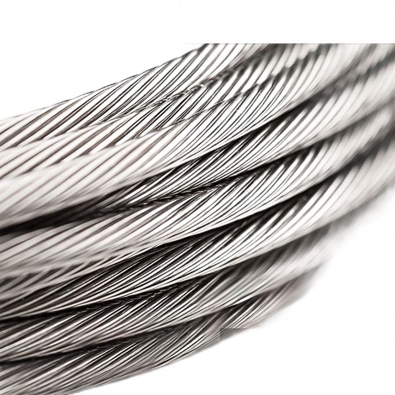 The Least Regret High Quality Non Twisting Flexible 8Mm Ungalvanized Stainless Steel Tensile Wire Rope