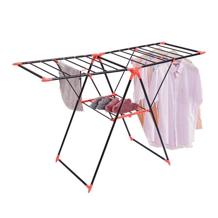 Clothes Drying Rack 3 Tier Drying Laundry Racks With Coating Adjustable