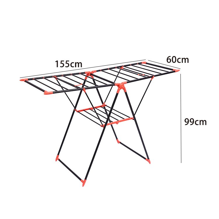 Clothes Drying Rack 3 Tier Drying Laundry Racks With Coating Adjustable