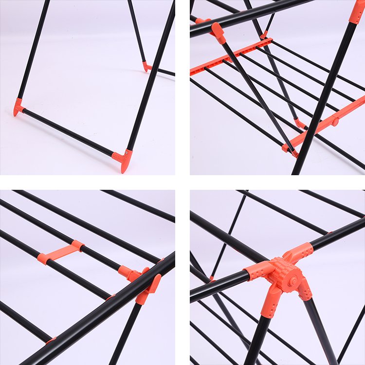 Clothes Drying Rack 3 Tier Drying Laundry Racks With Coating Adjustable