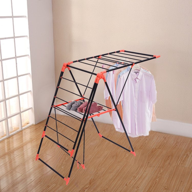 Clothes Drying Rack 3 Tier Drying Laundry Racks With Coating Adjustable