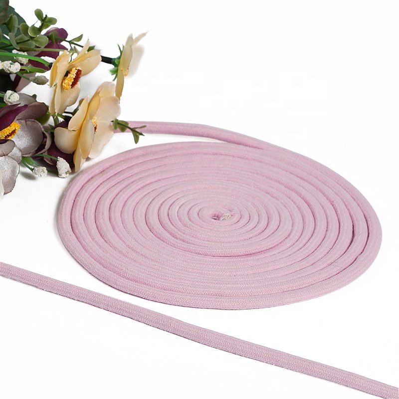6Mm Cotton Rope For Crafts Making Bags Cotton Clothesline Rope Cotton Braided Rope Cord