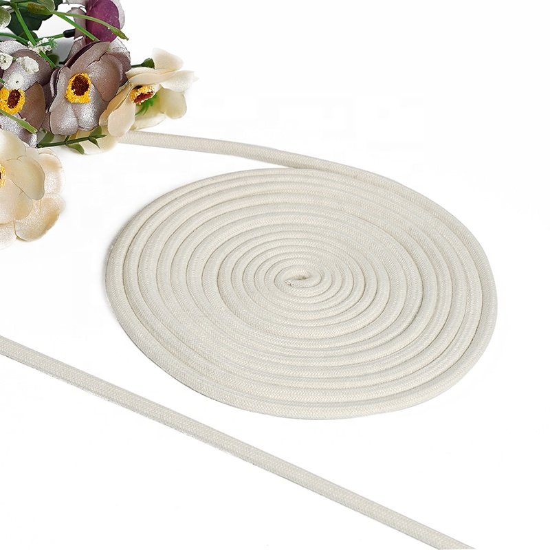6Mm Cotton Rope For Crafts Making Bags Cotton Clothesline Rope Cotton Braided Rope Cord