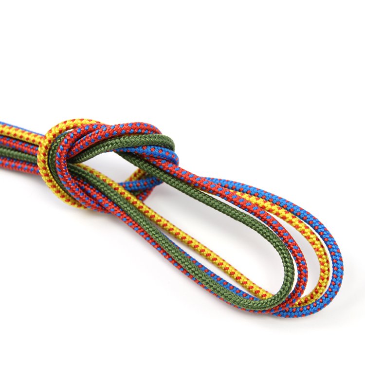 Factory Wholesale Colorful Para Cord 3mm 4mm 5mm Polyester Rope 100% Polyester Cord Tight Texture Wear-Resistant Parachute