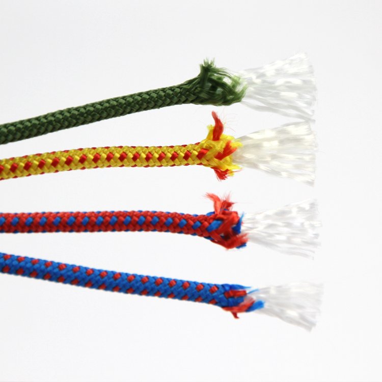 Factory Wholesale Colorful Para Cord 3mm 4mm 5mm Polyester Rope 100% Polyester Cord Tight Texture Wear-Resistant Parachute