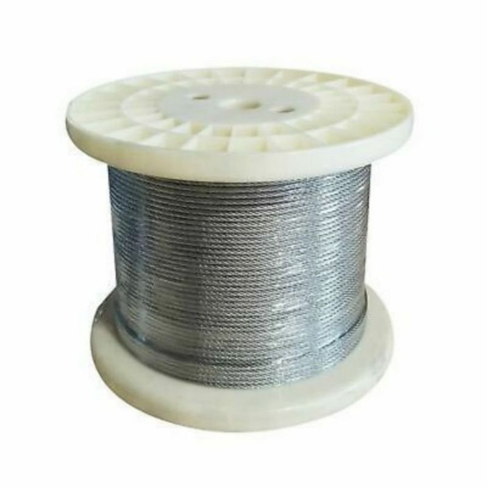 India High Quality 7x7 PVC Coated Balcony Invisible Grille Stainless Steel Wire Rope Cable