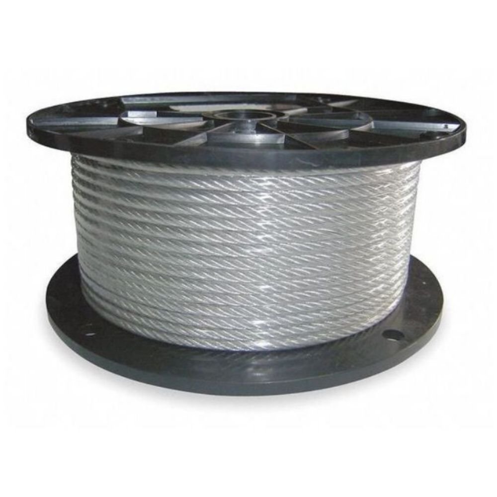 India High Quality 7x7 PVC Coated Balcony Invisible Grille Stainless Steel Wire Rope Cable