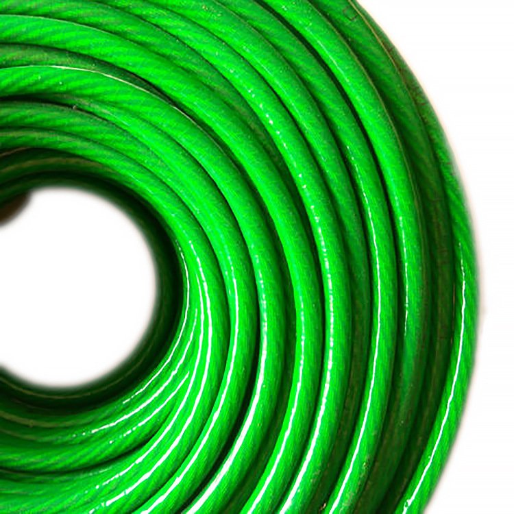 PVC coated steel wire rope for electric cable clothesline greenhouse cable hanging belt rope