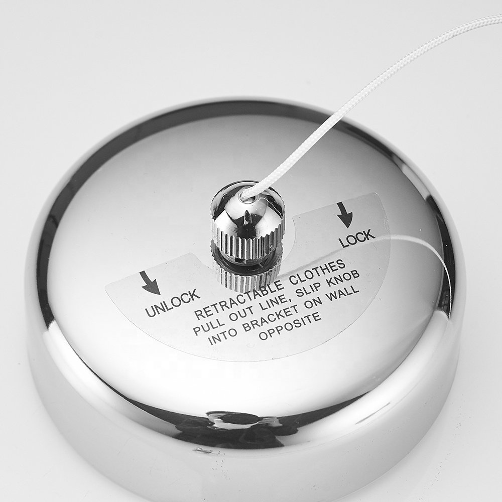 2.8m Portable wall retractable clothesline stainless steel with nylon rope