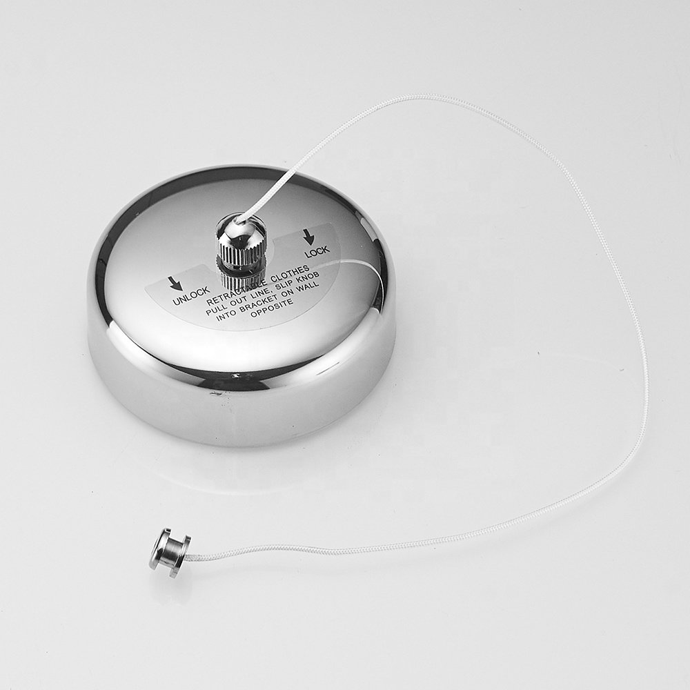 2.8m Portable wall retractable clothesline stainless steel with nylon rope