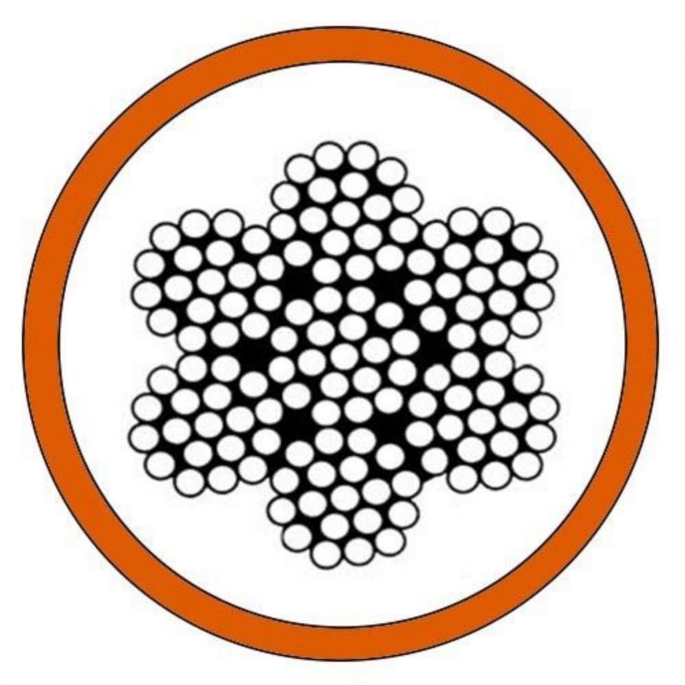 7x7 Vinyl / PVC Coated 3/32" to 1/8" Galvanized Steel Cable for Railing Decking Stair Balustrade DIY Stainless Steel Wire Rope