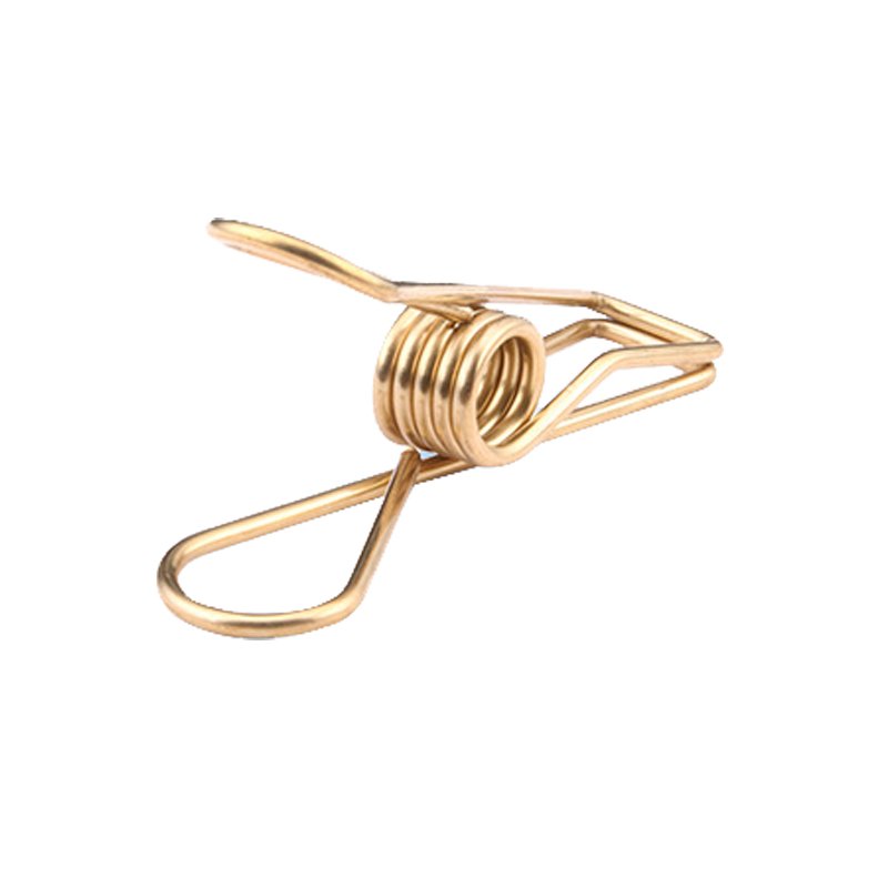 Gold Heavy Duty Stainless Steel Wire Clothes Pins Laundry Clips for Clothesline Hanging Clothes Outdoor Travel Camping