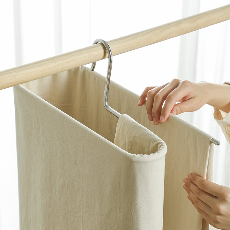 SHIMOYAMA Updated Space Saving Elliptical Bed Sheet Quilt Rotating Balcony Spiral Metal Clothes Drying Rack Hanger