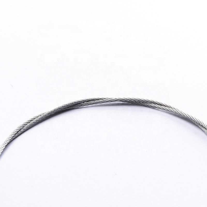 316/304 steel rope thin clothesline rack plastic coated stainless steel wire rope with hook