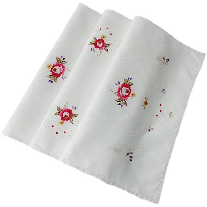Hand embroidered table flag universal covered towels all handmade embroidery products