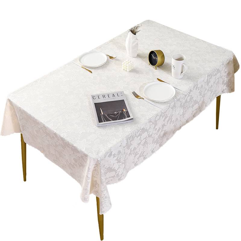Japan imported tablecloth waterproof lace -free washing high level